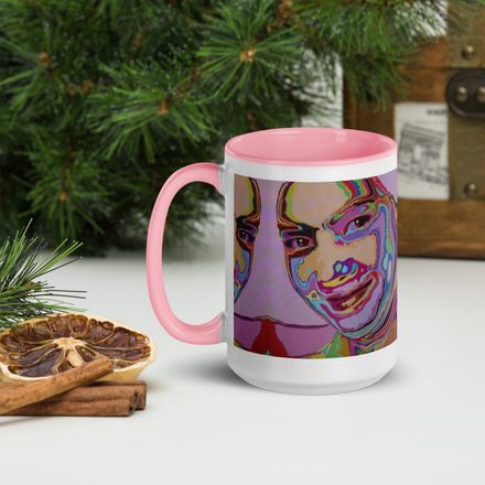 Bluna60 Portrait Ceramic Mug with Color Inside