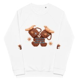 Anise Coffee Unisex Organic Raglan Sweatshirt