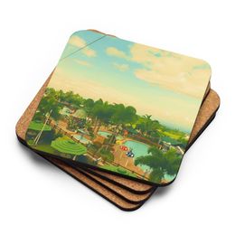 Lyn2x Amenities Cork-Back Coaster