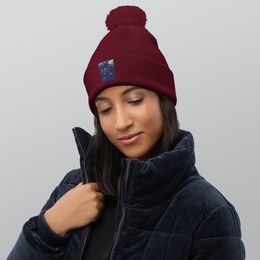 Nathy Yellow Gumamela  Pom-Pom Beanie 
