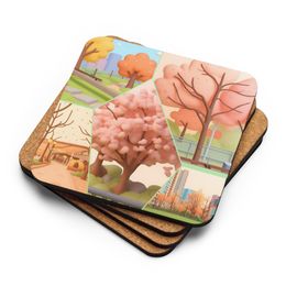 Josephine2 Cork-Back Coaster