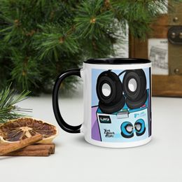 Juvy Laptop Ceramic Mug with Color Inside