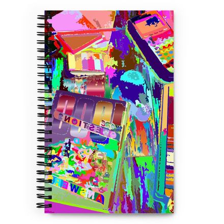 Bluna60 Abstract Desk Spiral Notebook