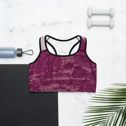 Bbluna60 Burgundy Sports Bra