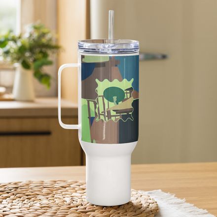 Glen Satelite Travel Mug with a Handle