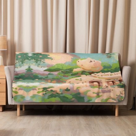 St. John the Baptist Sublimated Sherpa Blanket