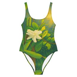 Nathy White Rose One-Piece Swimsuit