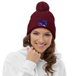 ZAG Zebra Fish  Pom-Pom Beanie 