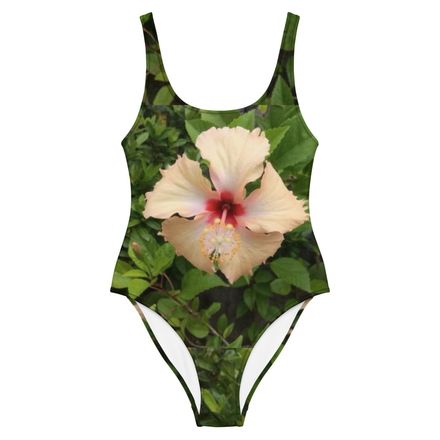 Nathy Peach Gumamela One-Piece Swimsuit