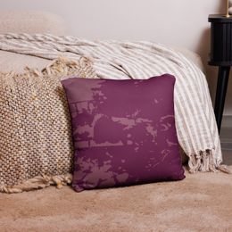Bbluna60 Burgundy Basic Pillow Case