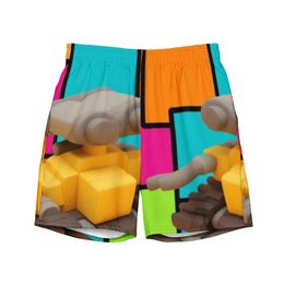 Bbluna60 Robot Recycled Swim Trunks