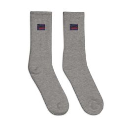 Boy2x 4Colors Embroidered Crew Socks