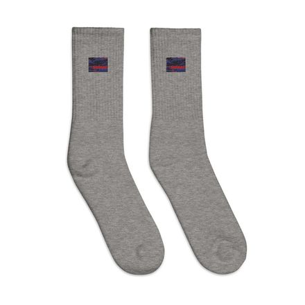 Boy2x 4Colors Embroidered Crew Socks