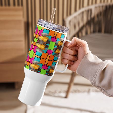 bbluna60 Robot Travel Mug with a Handle