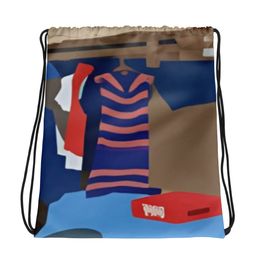 Glen Laundry Drawstring Bag
