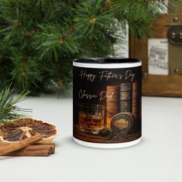 Father's Day Ceramic Mug with Color Inside