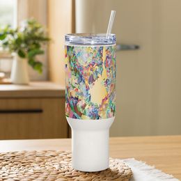 Bluna60 Abstract Eagle Travel Mug with a Handle