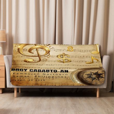 Brgy Cababato-an1 Sublimated Sherpa Blanket