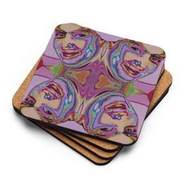 bluna60 Portrait Cork-Back Coaster