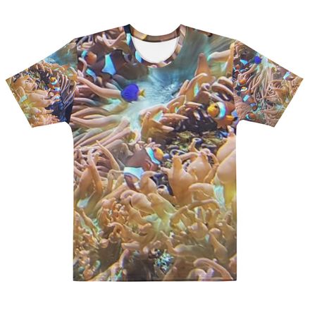 ZAG Orange Corals Men's Crew Neck T-Shirt