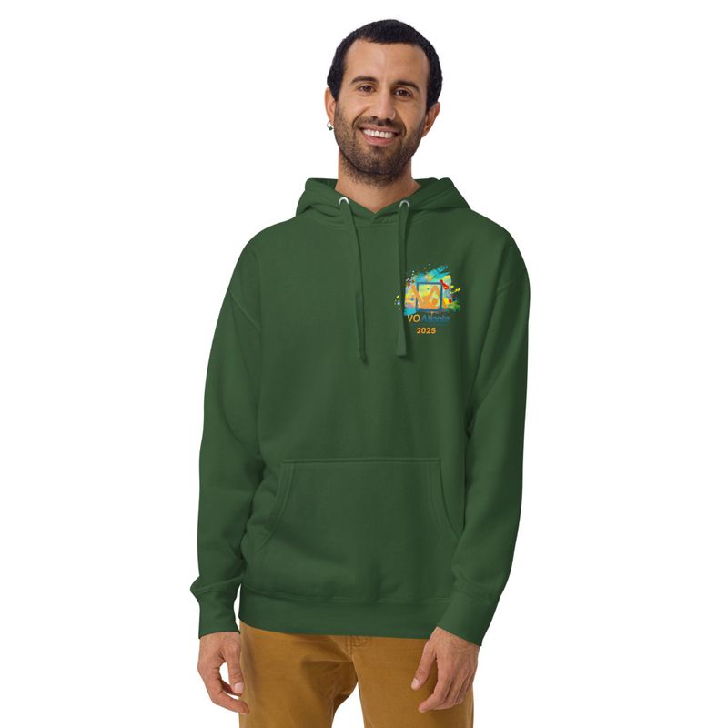 Unisex VO Atlanta 2025 Paint Splatter Logo Hooded Sweatshirt