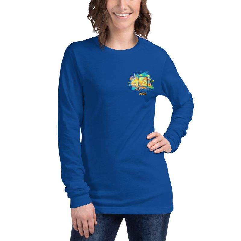 Unisex VO Atlanta 2025 Paint Splatter Logo Long Sleeve T-Shirt 