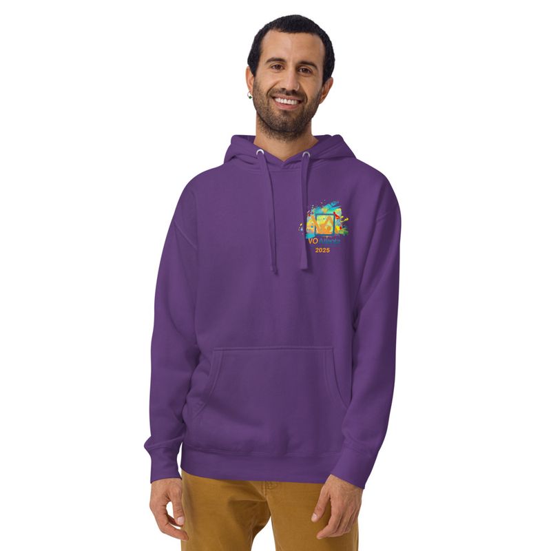 Unisex VO Atlanta 2025 Paint Splatter Logo Hooded Sweatshirt