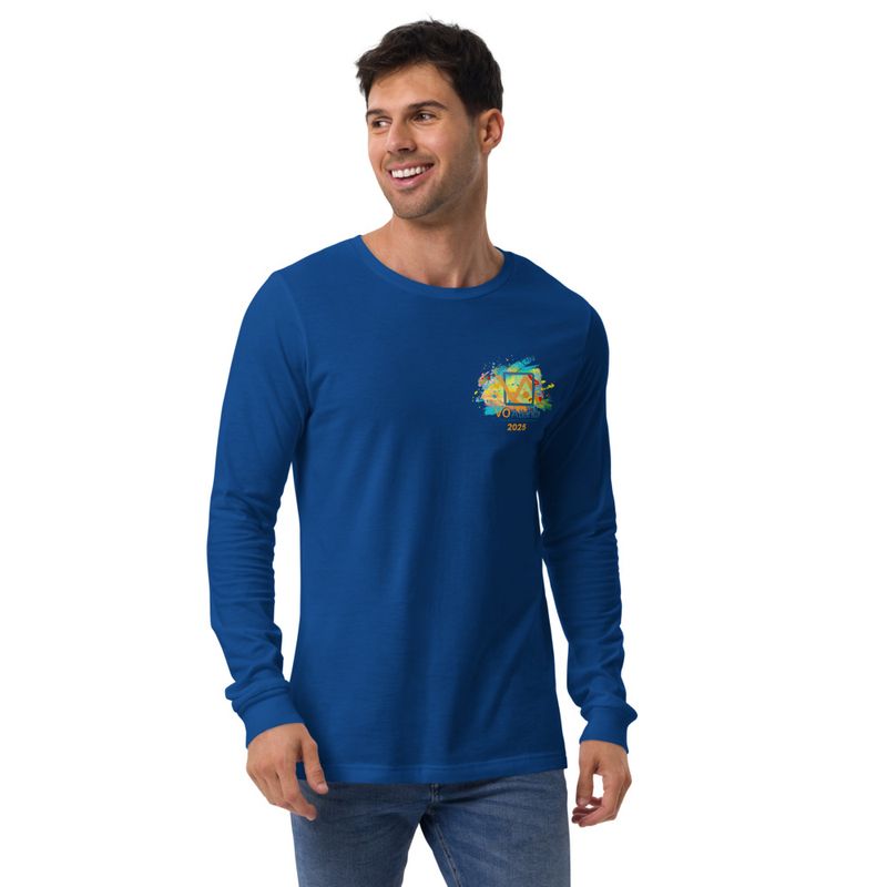 Unisex VO Atlanta 2025 Paint Splatter Logo Long Sleeve T-Shirt 