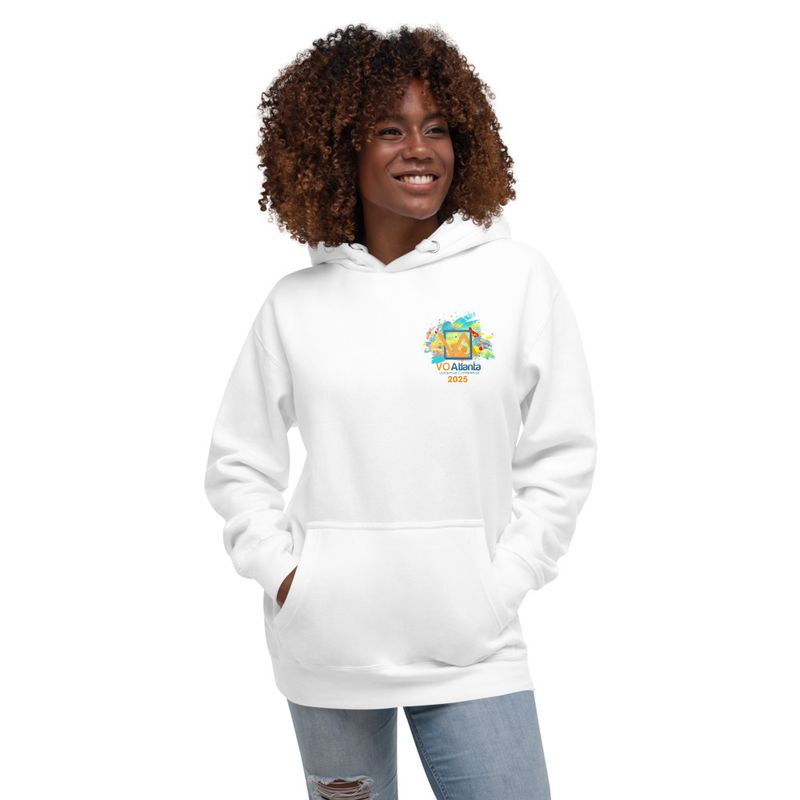 Unisex VO Atlanta 2025 Paint Splatter Logo Hooded Sweatshirt