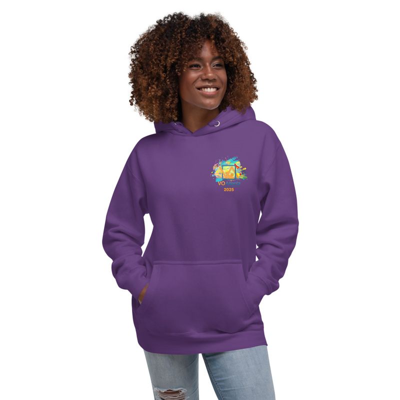 Unisex VO Atlanta 2025 Paint Splatter Logo Hooded Sweatshirt