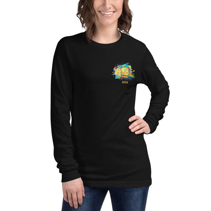 Unisex VO Atlanta 2025 Paint Splatter Logo Long Sleeve T-Shirt 