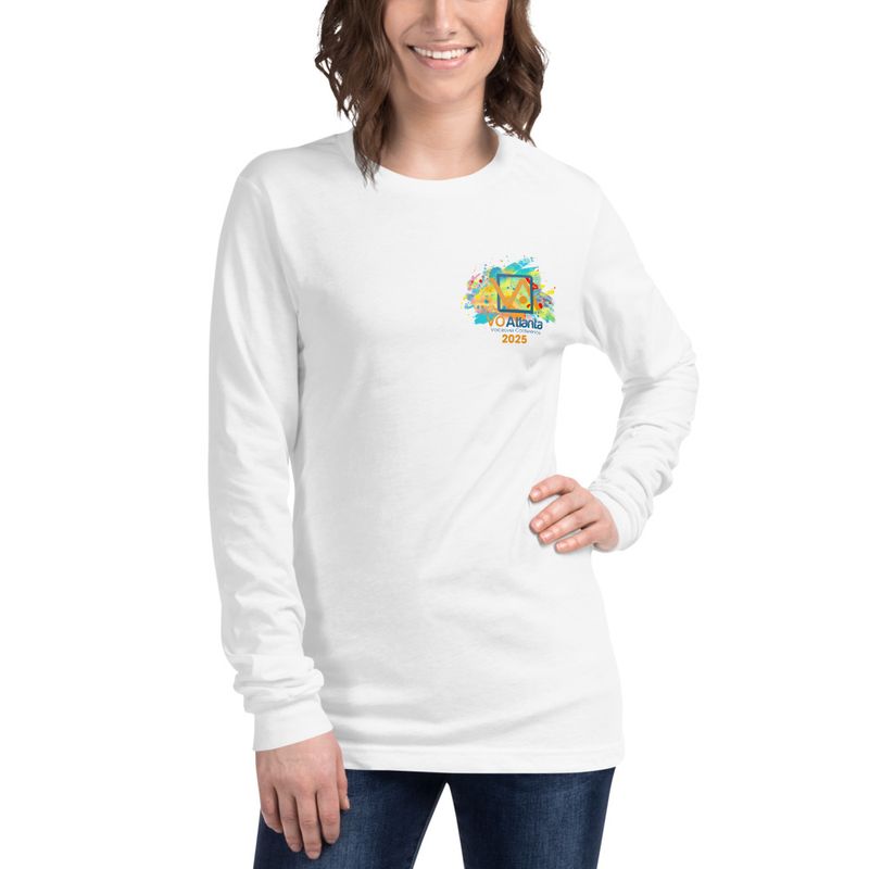 Unisex VO Atlanta 2025 Paint Splatter Logo Long Sleeve T-Shirt 
