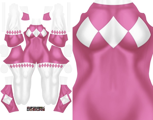 PINK RANGER (full sleeve) pattern file 