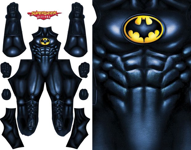 BATMAN 89 BLUE TINT (gloves, boots and emblem) pattern file 