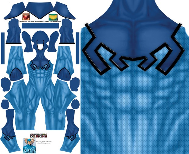 BLUE BEETLE KORD (no boots) pattern file 