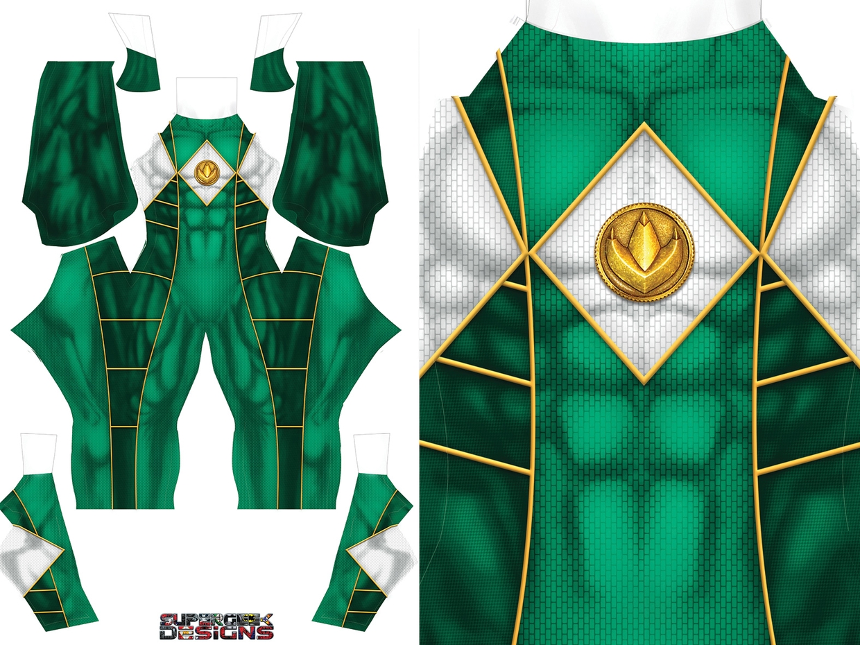 GREEN RANGER WITH EMBLEM pattern file