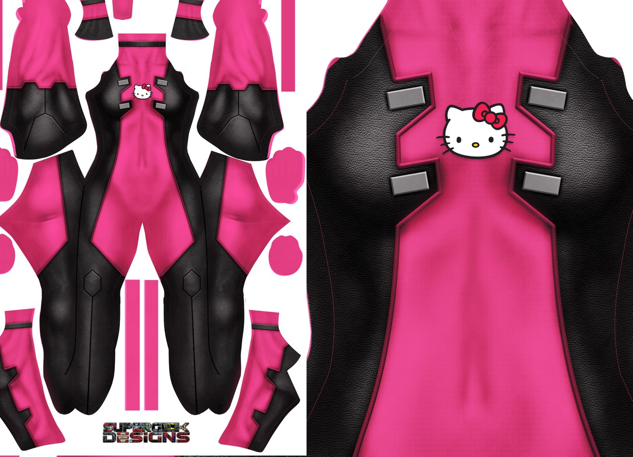 MISS DEADPOOL KITTY pattern file