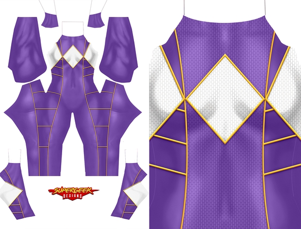 PURPLE POWER RANGER pattern file 