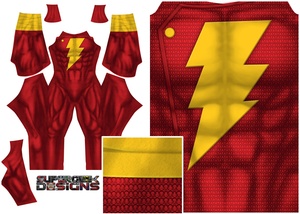 SHAZAM (Superman texture) pattern file (not boots)