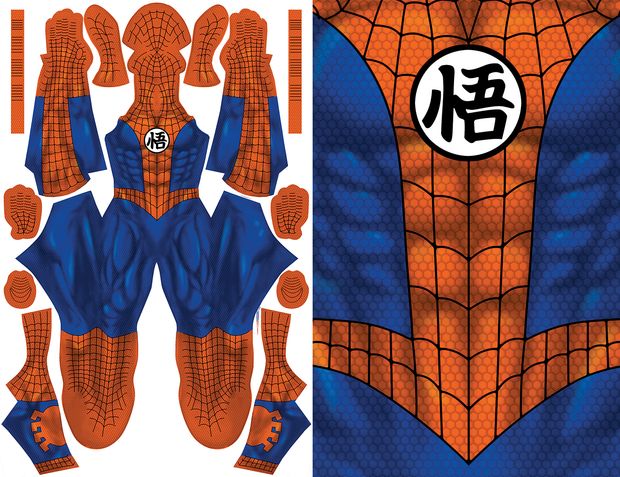 GOKU SPIDERMAN pattern file