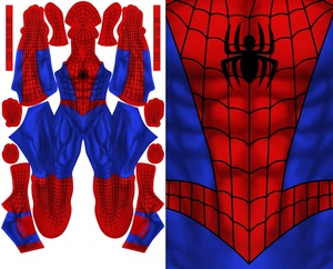 COMIC SPIDERMAN - (NO HEX PATTERN)