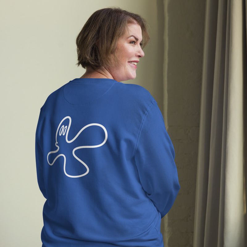 Spectre #1 (BACK PRINT) organic Unisex Long-Sleeve Sweatshirt 