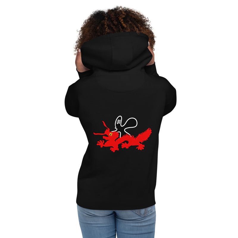 chinese new year od the dragon small embroidery back front