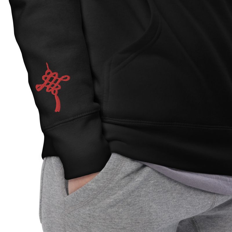 chinese new year od the dragon small embroidery back front