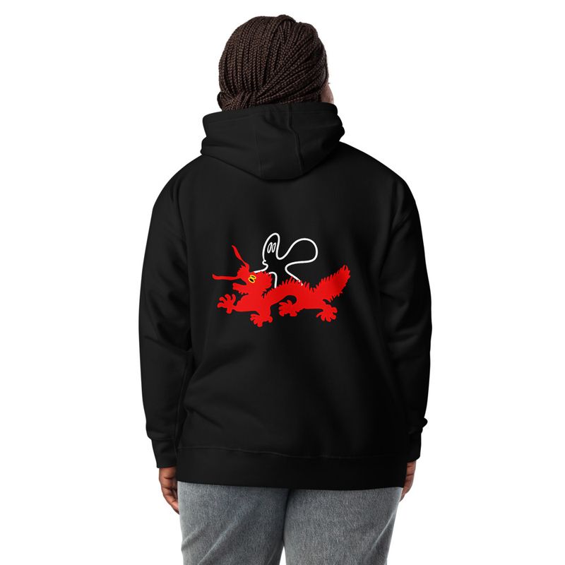 chinese new year od the dragon small embroidery back front