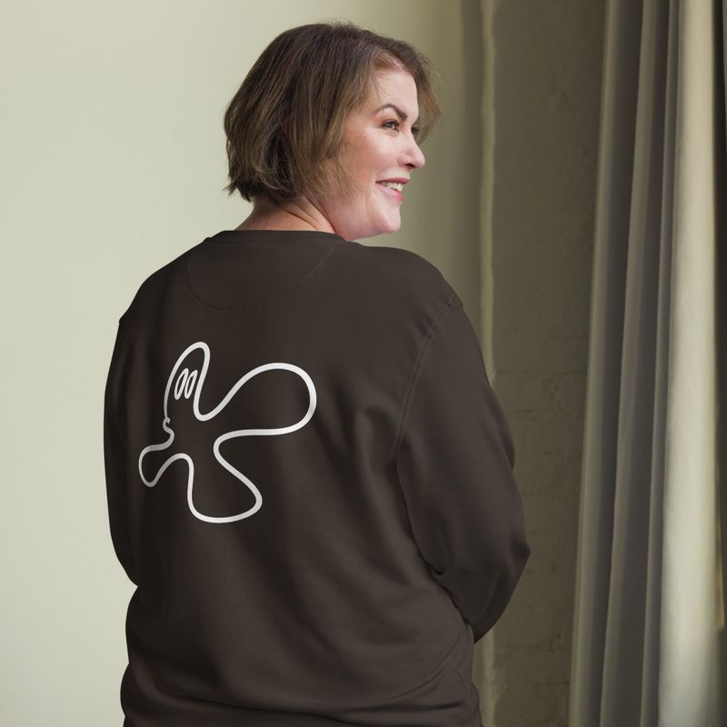 Spectre #1 (BACK PRINT) organic Unisex Long-Sleeve Sweatshirt 