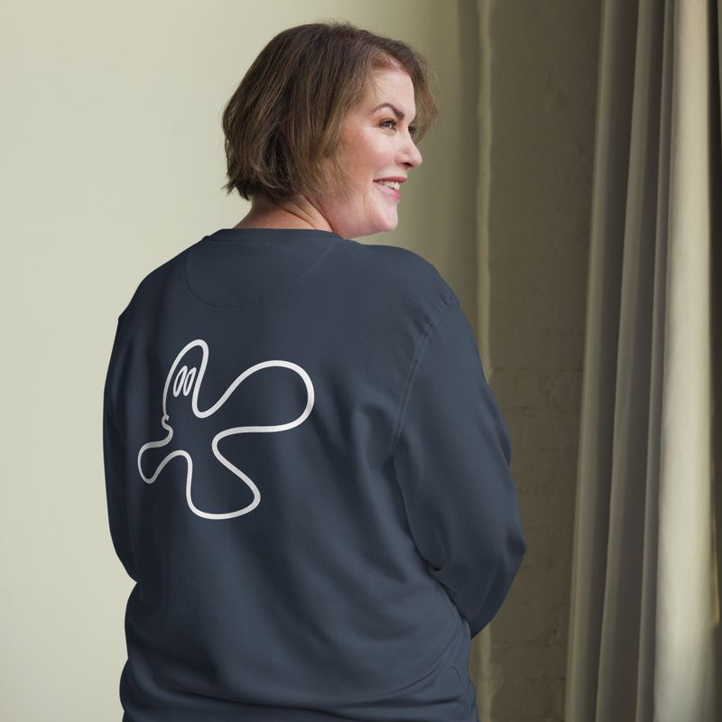 Spectre #1 (BACK PRINT) organic Unisex Long-Sleeve Sweatshirt 