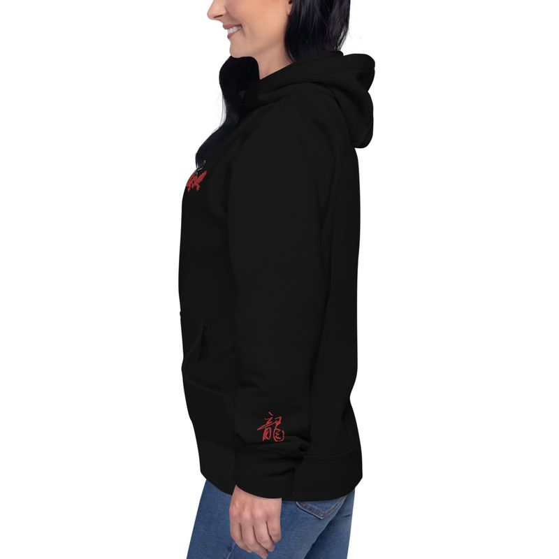 chinese new year od the dragon small embroidery back front