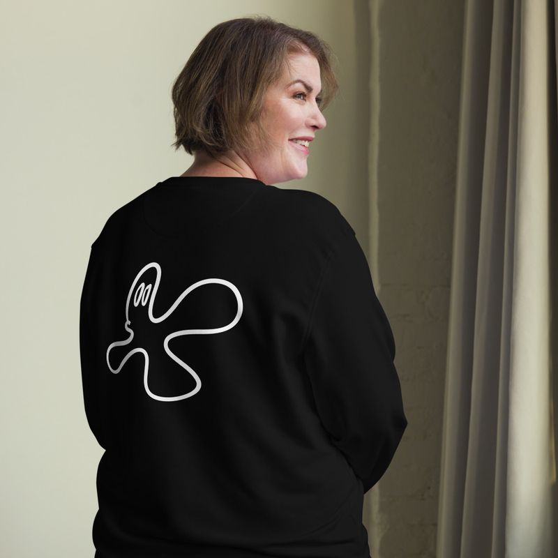 Spectre #1 (BACK PRINT) organic Unisex Long-Sleeve Sweatshirt 