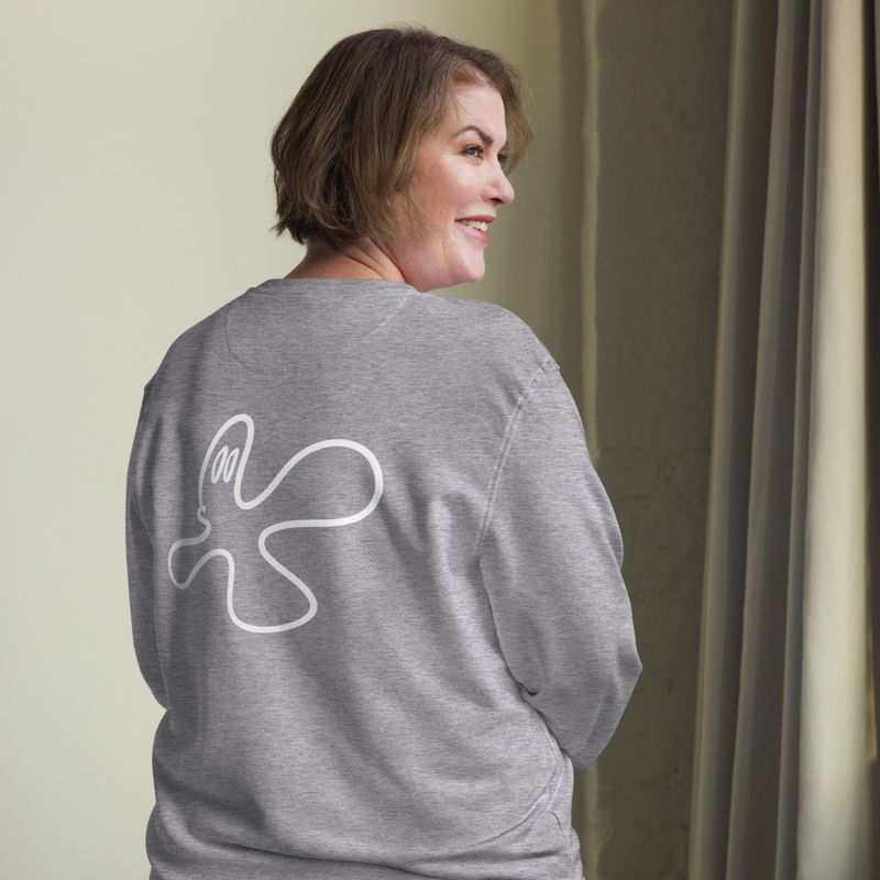 Spectre #1 (BACK PRINT) organic Unisex Long-Sleeve Sweatshirt 